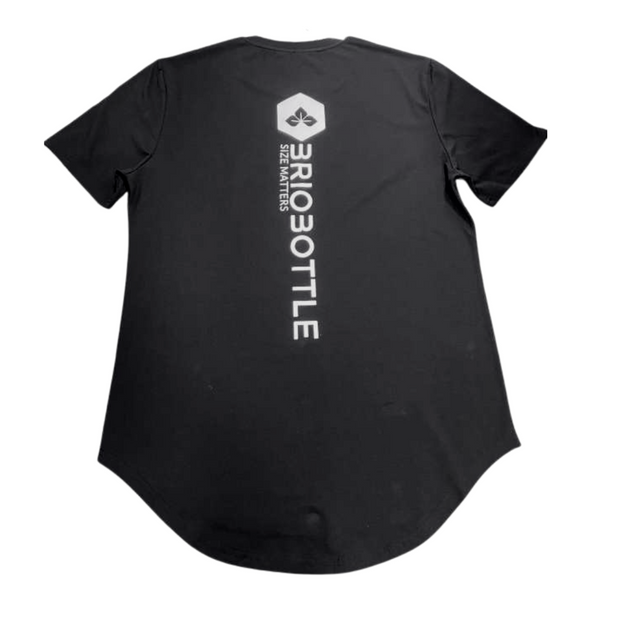 SIZE MATTERS PERFORMANCE TEE - BLACK - BrioBottle